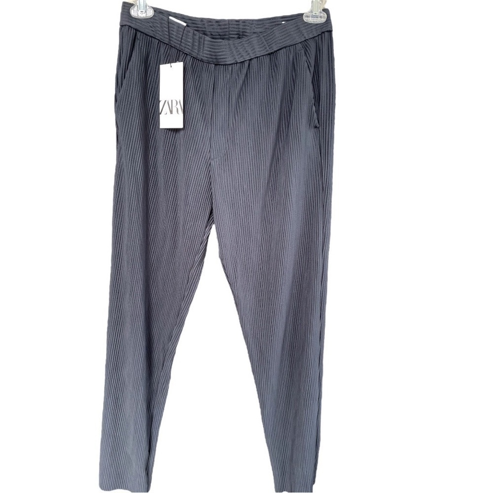 ZARA ribbed pants, size M,elastic waist band with drawstring,excellent condition
